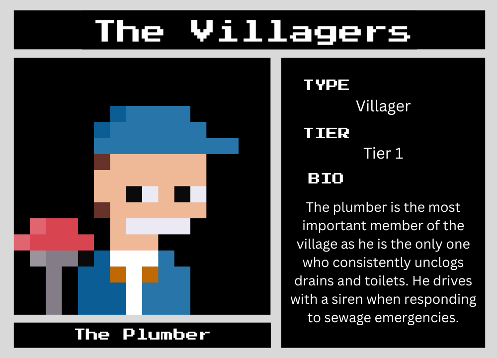 The Plumber biography card